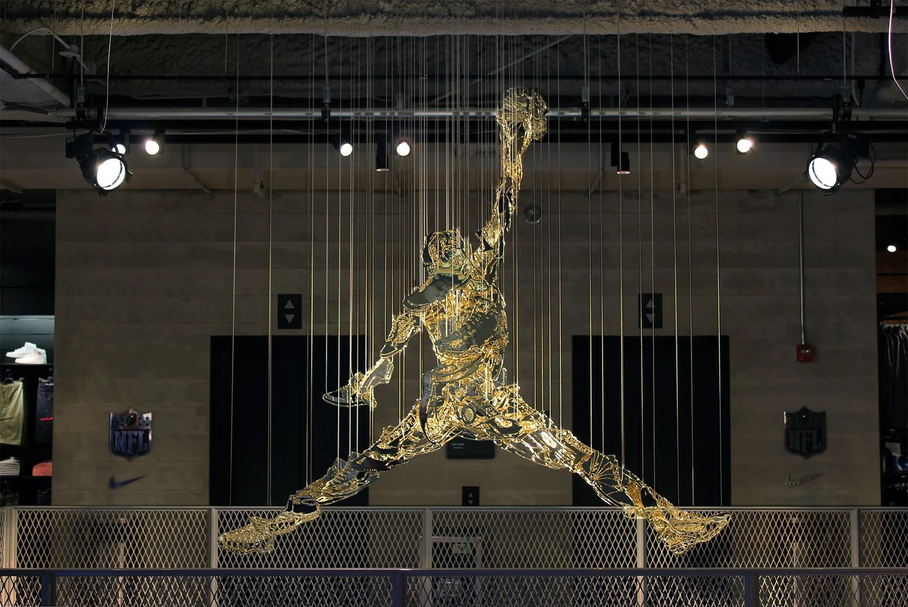 Jumpman Chi — perceptual sculpture by Michael Murphy