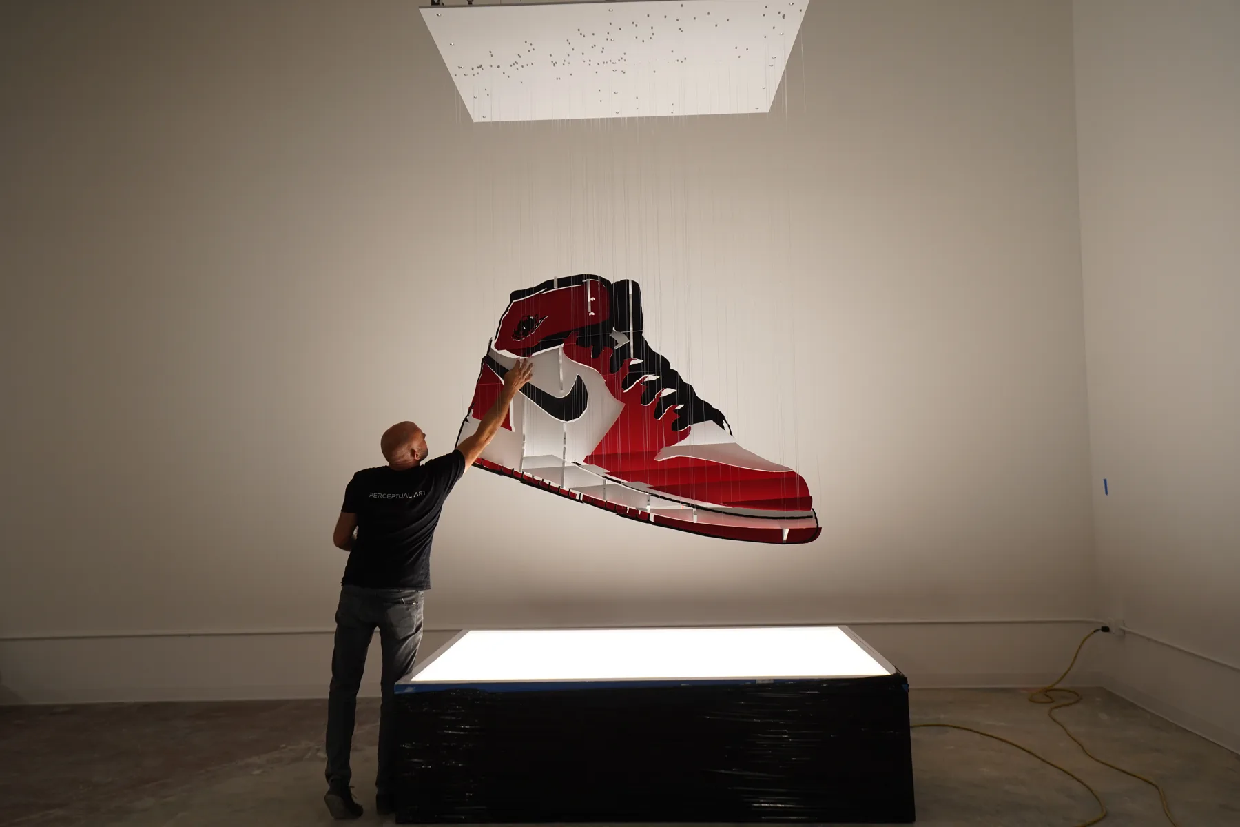 Sneakertopia installation by Michael Murphy