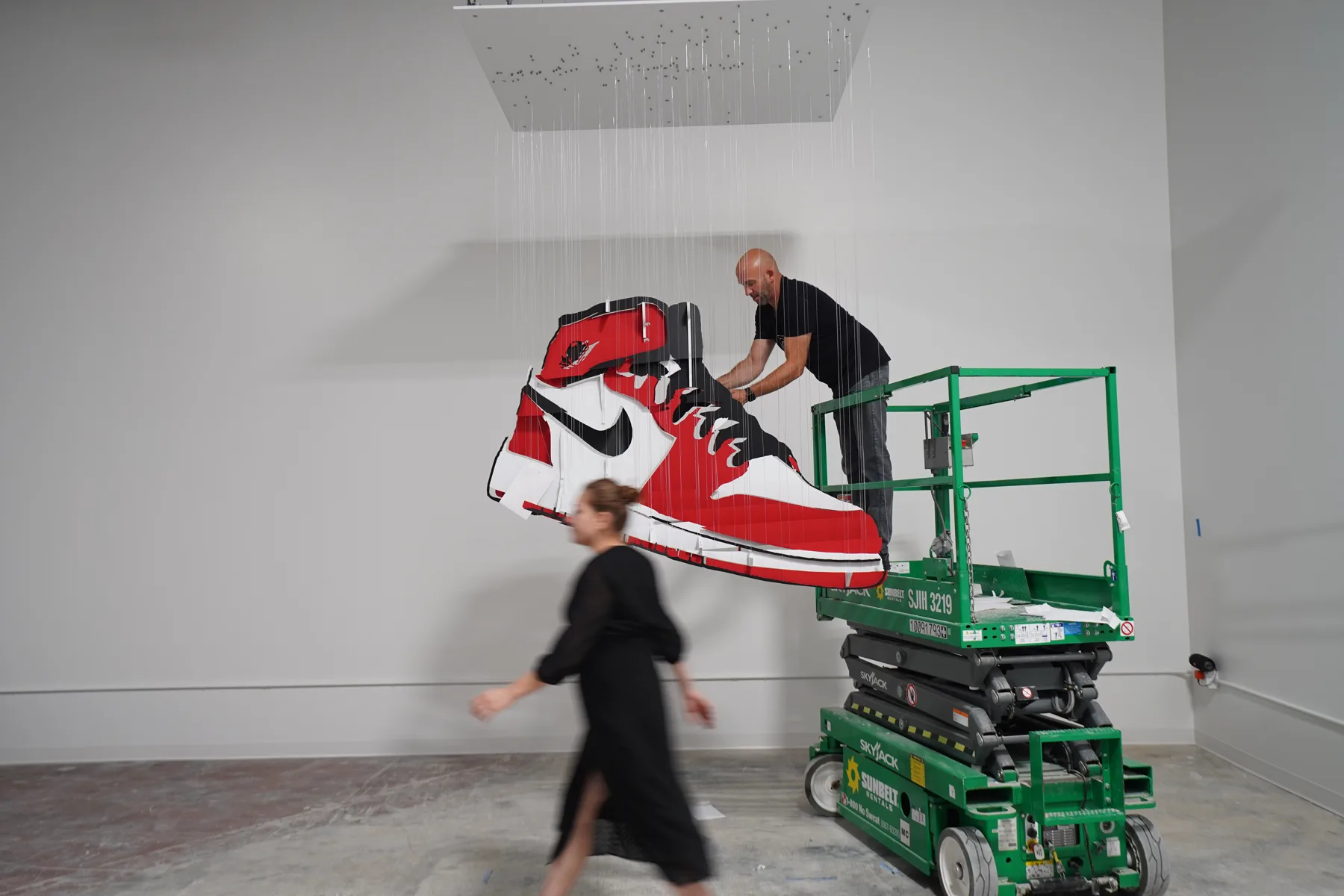 Sneakertopia installation by Michael Murphy